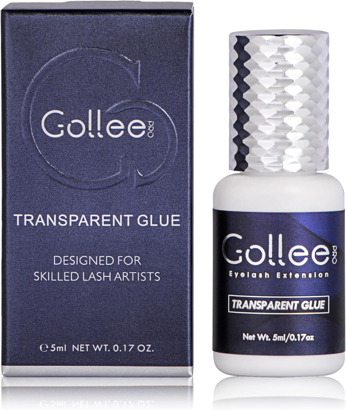 Transparent Eyelash Extension Glue Lash Glue for Eyelash Extensions - (0.17fl.oz / 5ml) 1-2 S Fast Drying/Retention 6 Week/Clear Eyelash Adhesive for Eyelash Extensions Professional Supplies