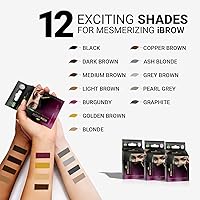 Vista 7 de MINA iBrow Kit de Color de Henna Profesional para Cabello con Paquete Combinado de Pincel Cubre Cabello Canoso - Dura hasta 6 semanas Sin Rubio
