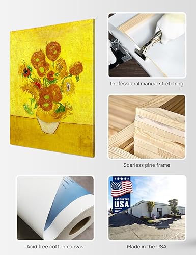 Vista 815 de DECORARTS - Almond Blossom Tree - Vincent Van Gogh Art Reproduction. Giclee Canvas Prints Wall Art for Home Decor 30x24