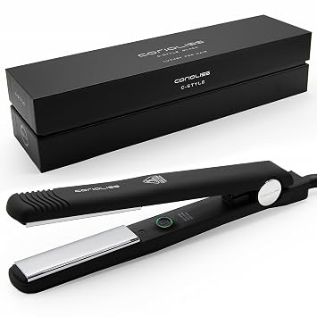 Corioliss C Style | Hair Straightener for Women | Titanium Plate for Fine Hair | Professional Iron with Temperature Control Black Soft Touch