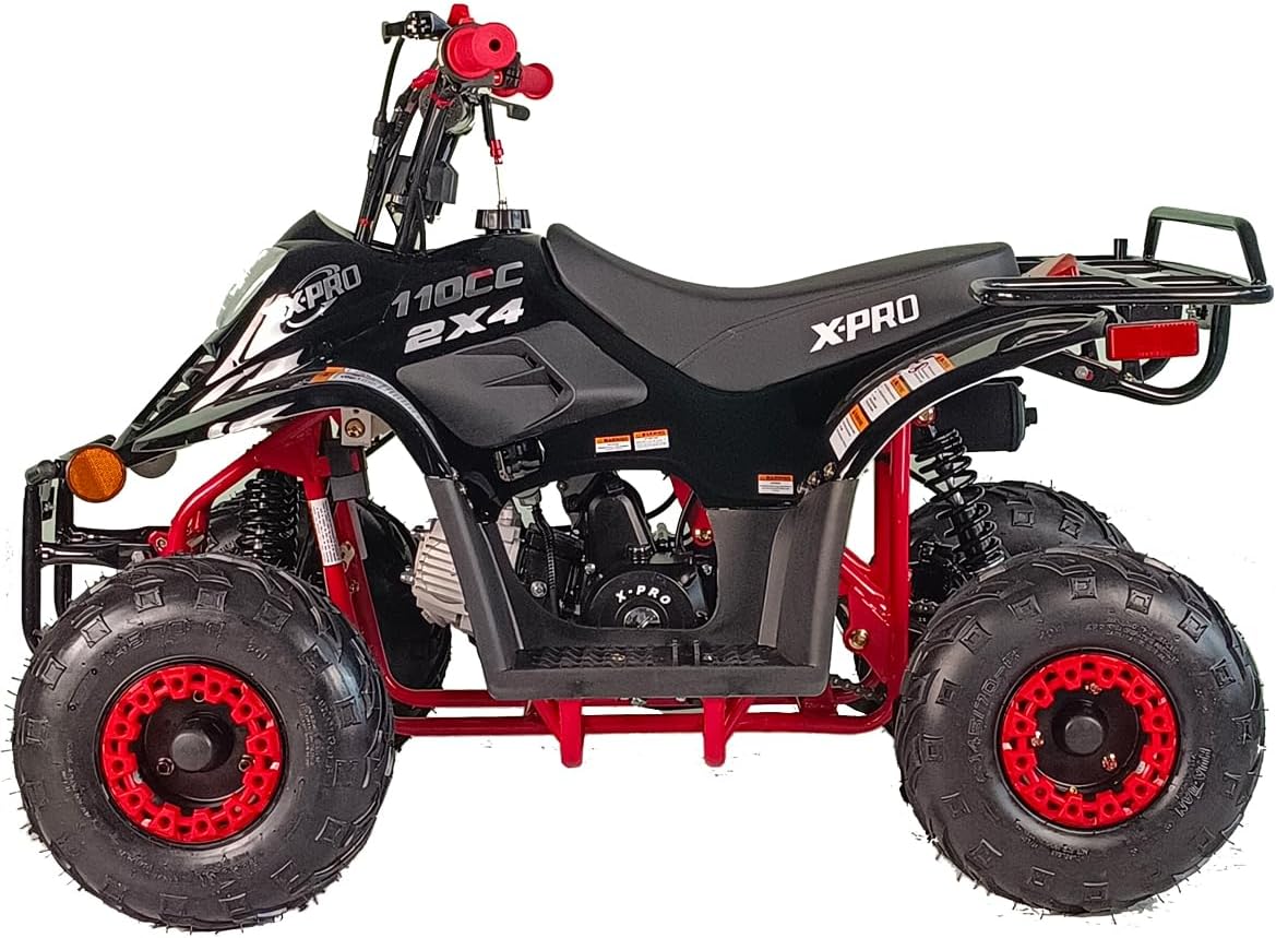 X-PRO 110cc ATV Quad 110cc 4 Wheeler ATVs,Black