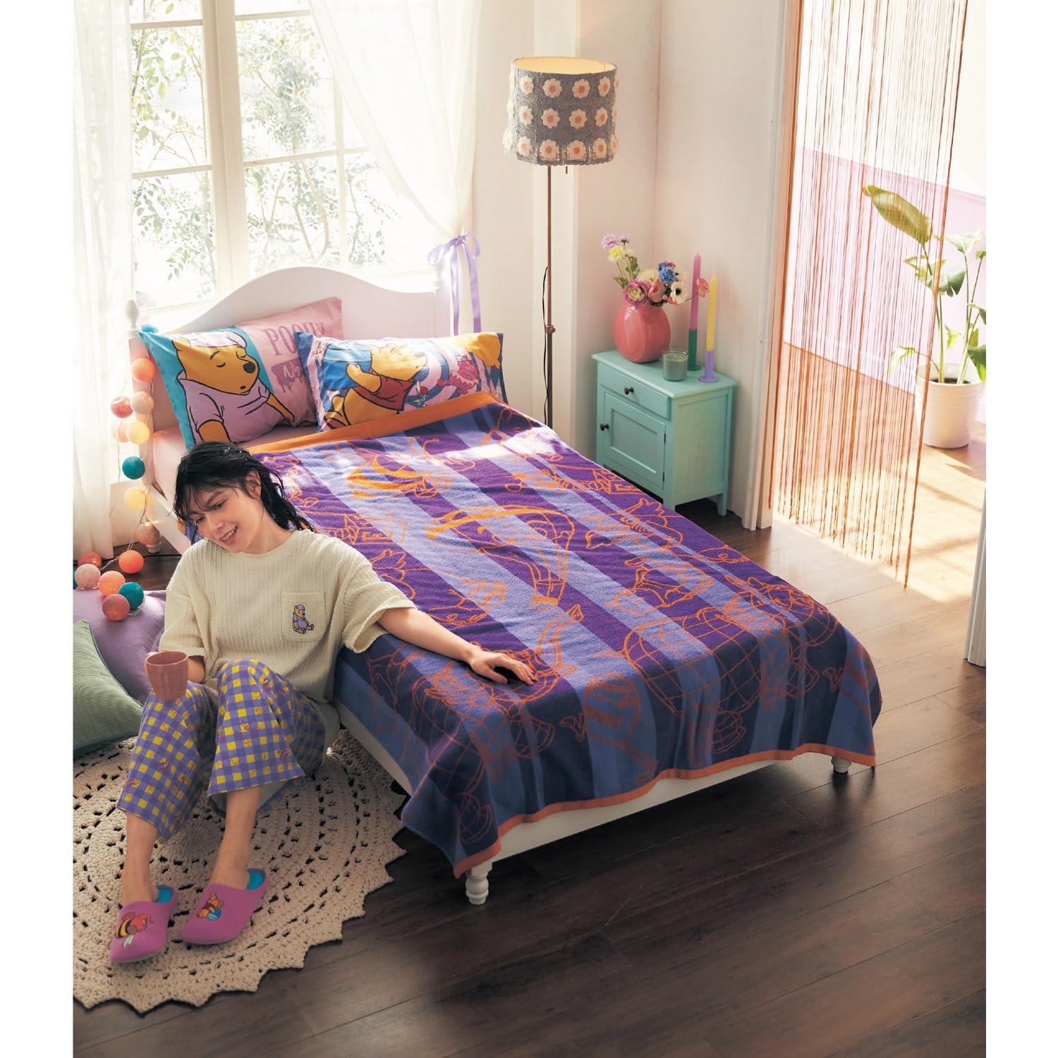 Amazon.co.jp: [ベルメゾン] ディズニー タオルケット ジャカード 