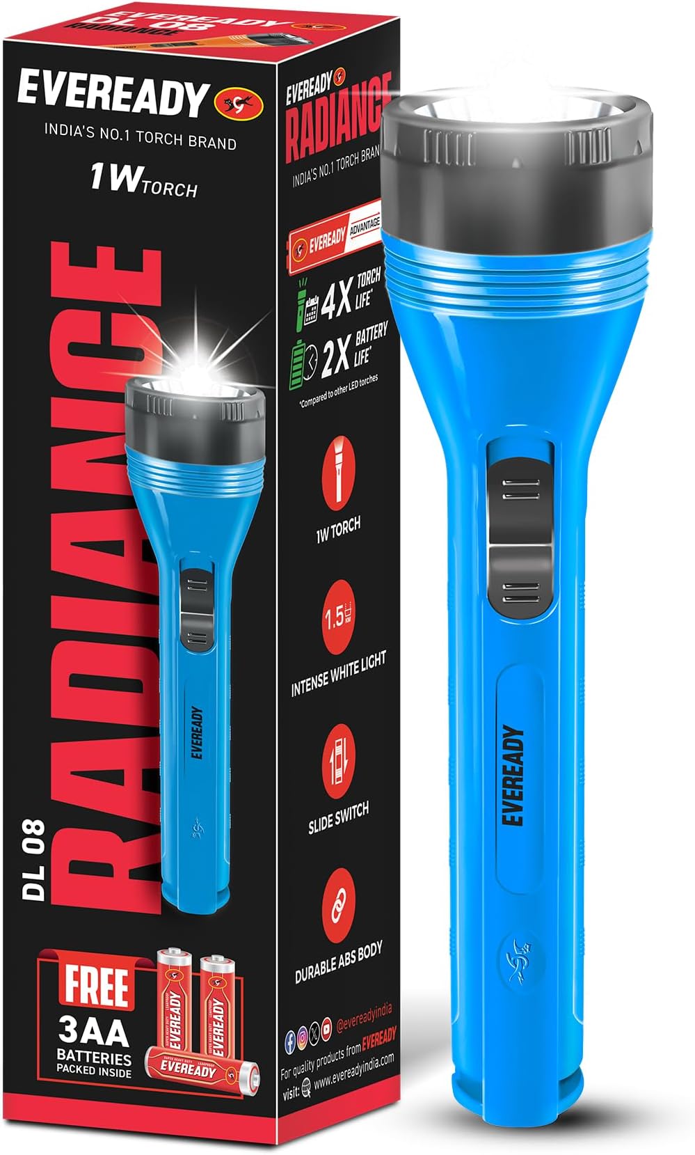 Eveready Digi LED DL 08 Torch