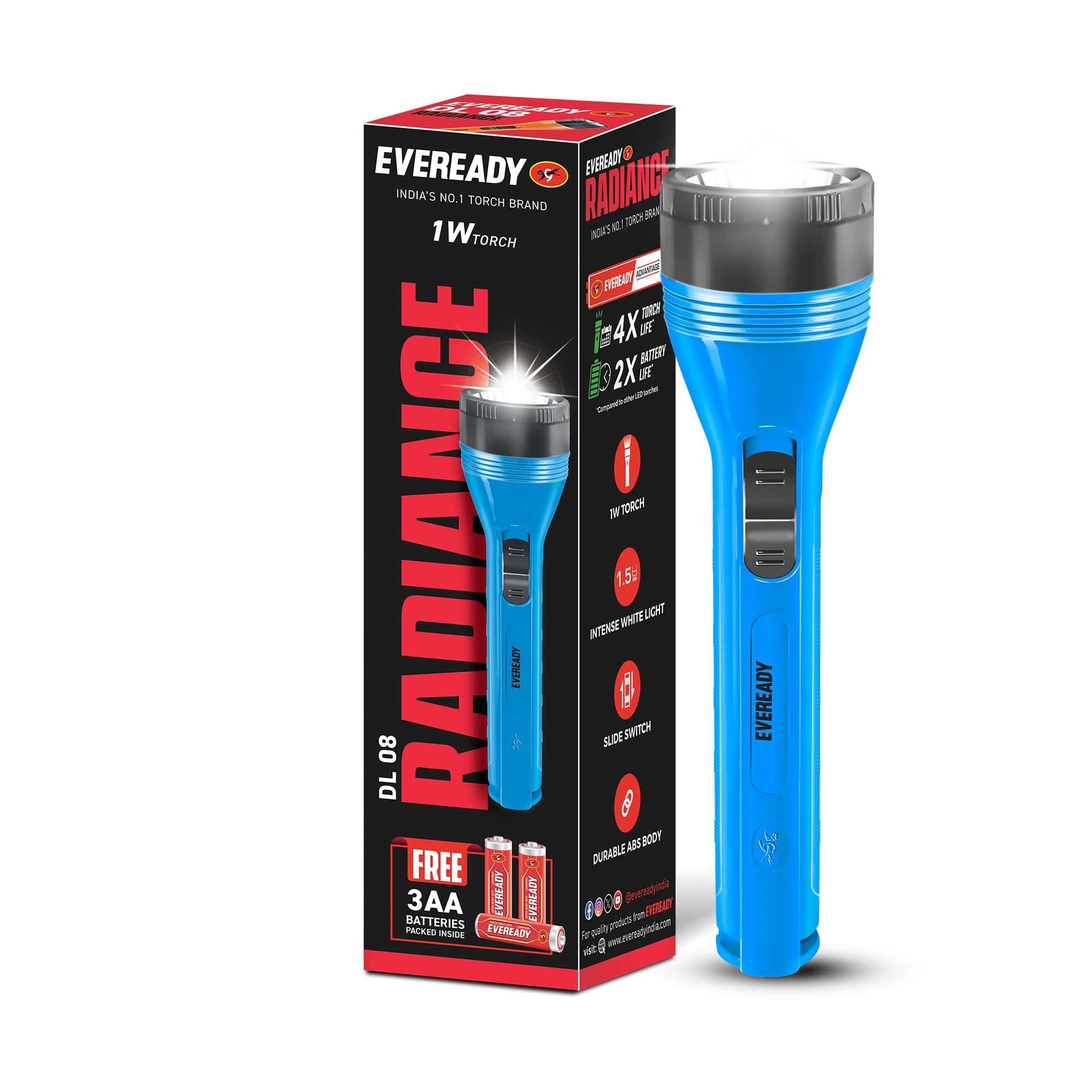 Eveready Digi LED DL 08 Torch
