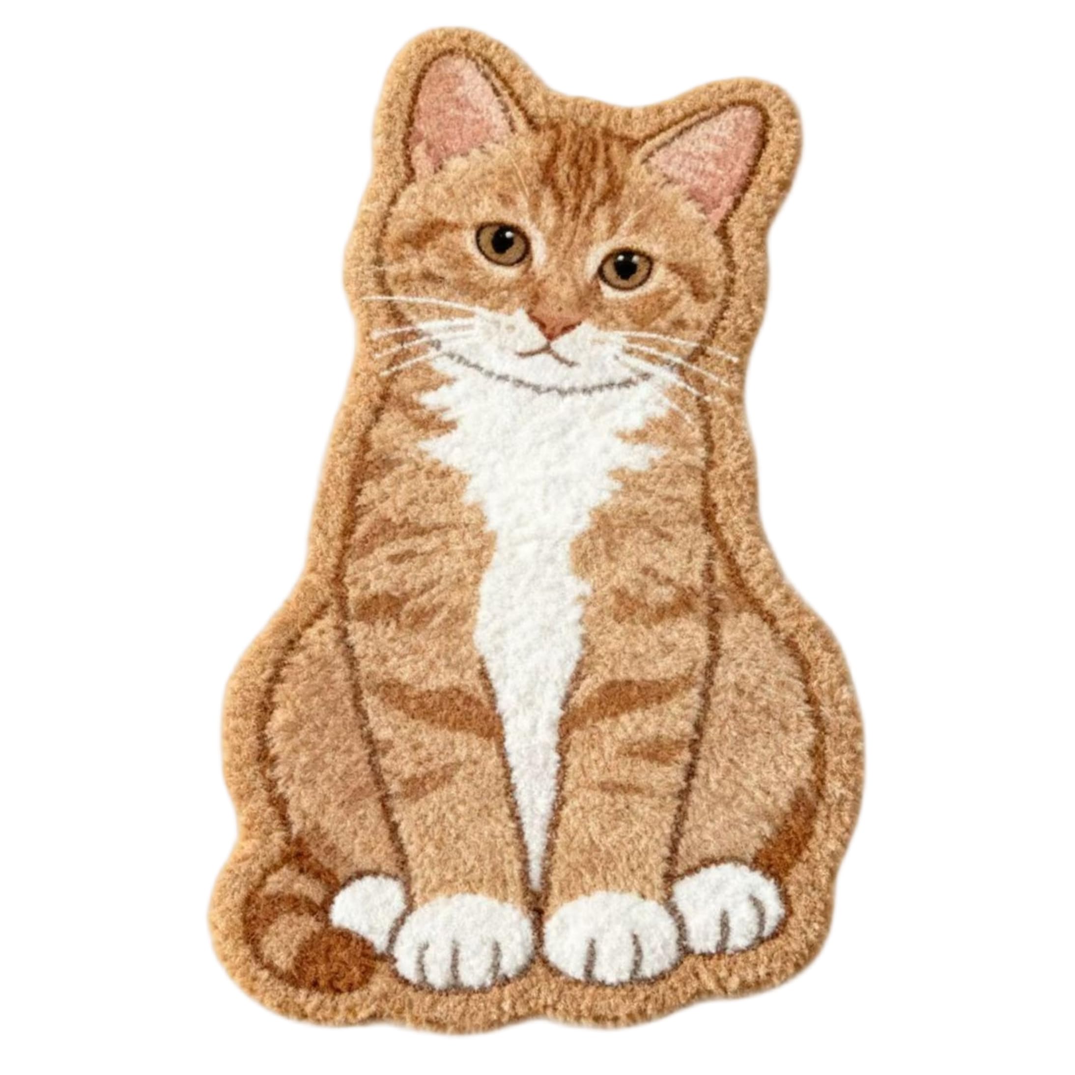 Tapis de chat mignon antidérapant pour éviter les glissades sur parquet de chambre