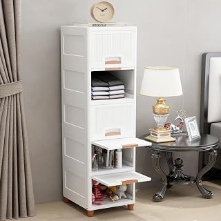 JD FRESH 5 Tier Foldable Organizer for Clothes/Modular Kitchen Storage Rack/Multipurpose Wardrobe for Cloth/Space Saving C Price In India