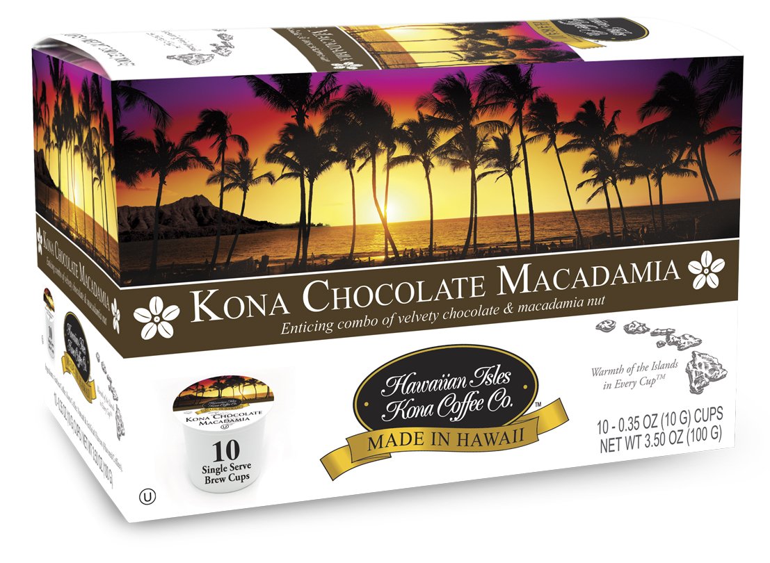 Hawaiian Isles Kona Coffee Co. Kona Chocolate Macadamia