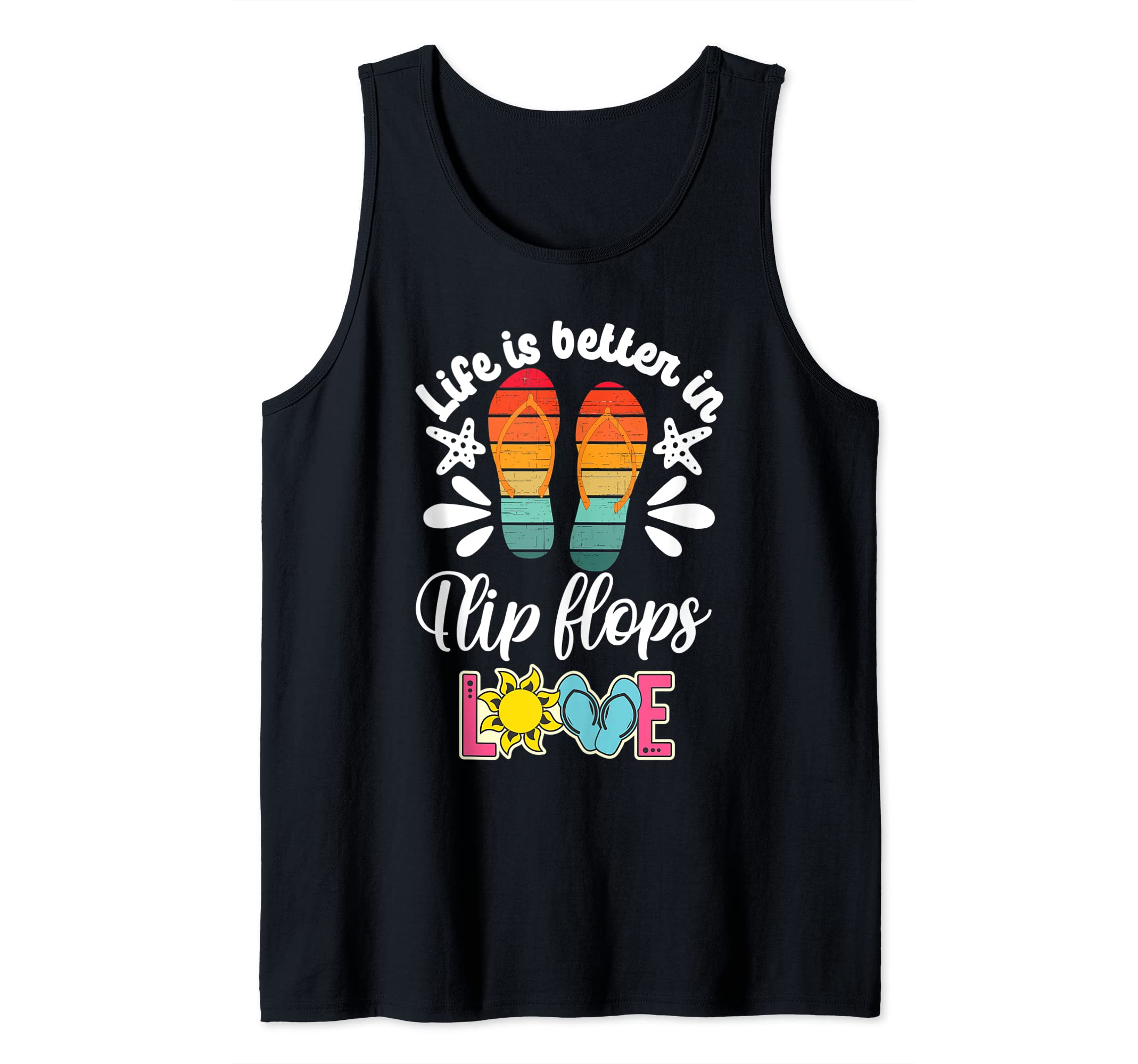 Girls Flip Flops Women Flipflops Camper Peace Love Flip Flop Tank Top