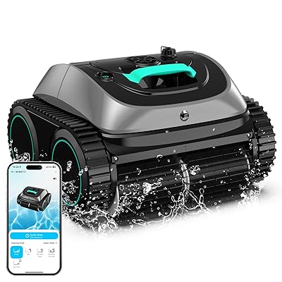 (2025 Upgrade) WYBOT C1 Pool Robot Vacuum for Inground Pools, 4-in-1 Cordless Robotic Pool Cleaner Lasts 150min, Triple-Motor up to 1,614 Sq.ft, Smart APP Support, Auto Wall & Waterline Cleaning