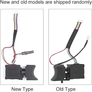 Electric Drill Switch, Adjustable Speed Trigger, Brushless Drill Switch Replacement, CW CCW Drill Trigger Switch Fit, Power Tool Switch