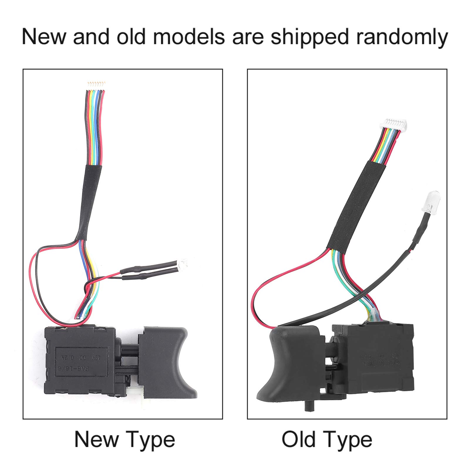2 Interrupteurs De Déclenchement Pour Perceuse électrique Sans Fil, En