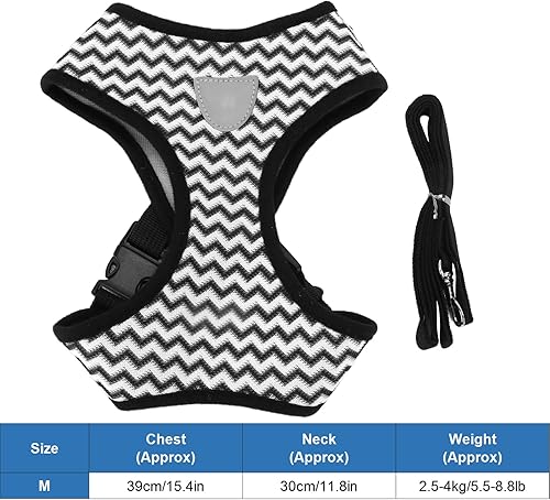 Miniatura 5 de Chaleco reflectante para mascotas, arnés transpirable para mascotas de poliéster para gatos para perros pequeños y medianos