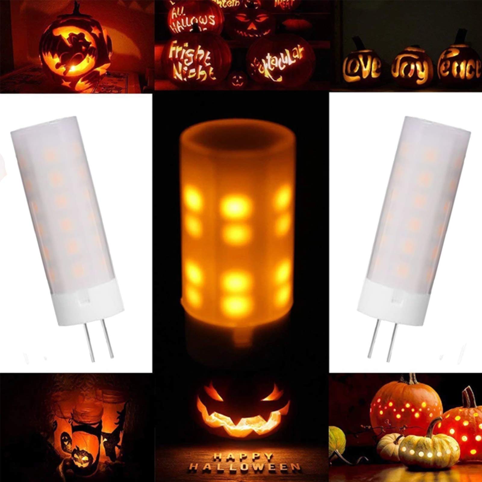 Lampadina a fiamma, luce effetto fiamma lampeggiante a LED, luce a candela simulata 1700K, decorazione