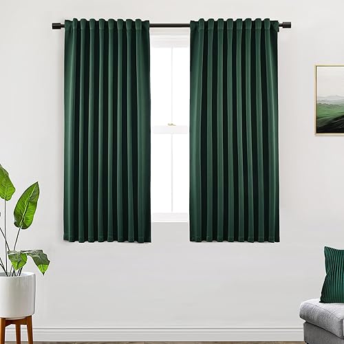 Miniatura 63 de SHINELAND Cortinas opacas de 102 pulgadas para sala de estar, cortinas opacas con pestaña trasera de 102 pulgadas de largo para dormitorio, Crema