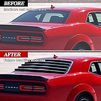 Vista 2 de Rejillas de ventana trasera para Challenger 2008 2009 2010 2011 2012 2013 2014 2015 2016 2017 2018 2019 2020 2021 2022 2023 2022 2020 2023 2022 2020