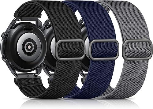 Miniatura 1 de Ouwegaga Paquete de 3 bandas elásticas de 0.86 pulgadas compatibles con Samsung WatchSamsung Galaxy Watch 3 Band 1.772 inGalaxy Watch 1.811