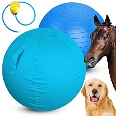 Mewlmart Herding Ball for Dogs Horses Large Dog Soccer Ball Jolly Ball Blue 25
