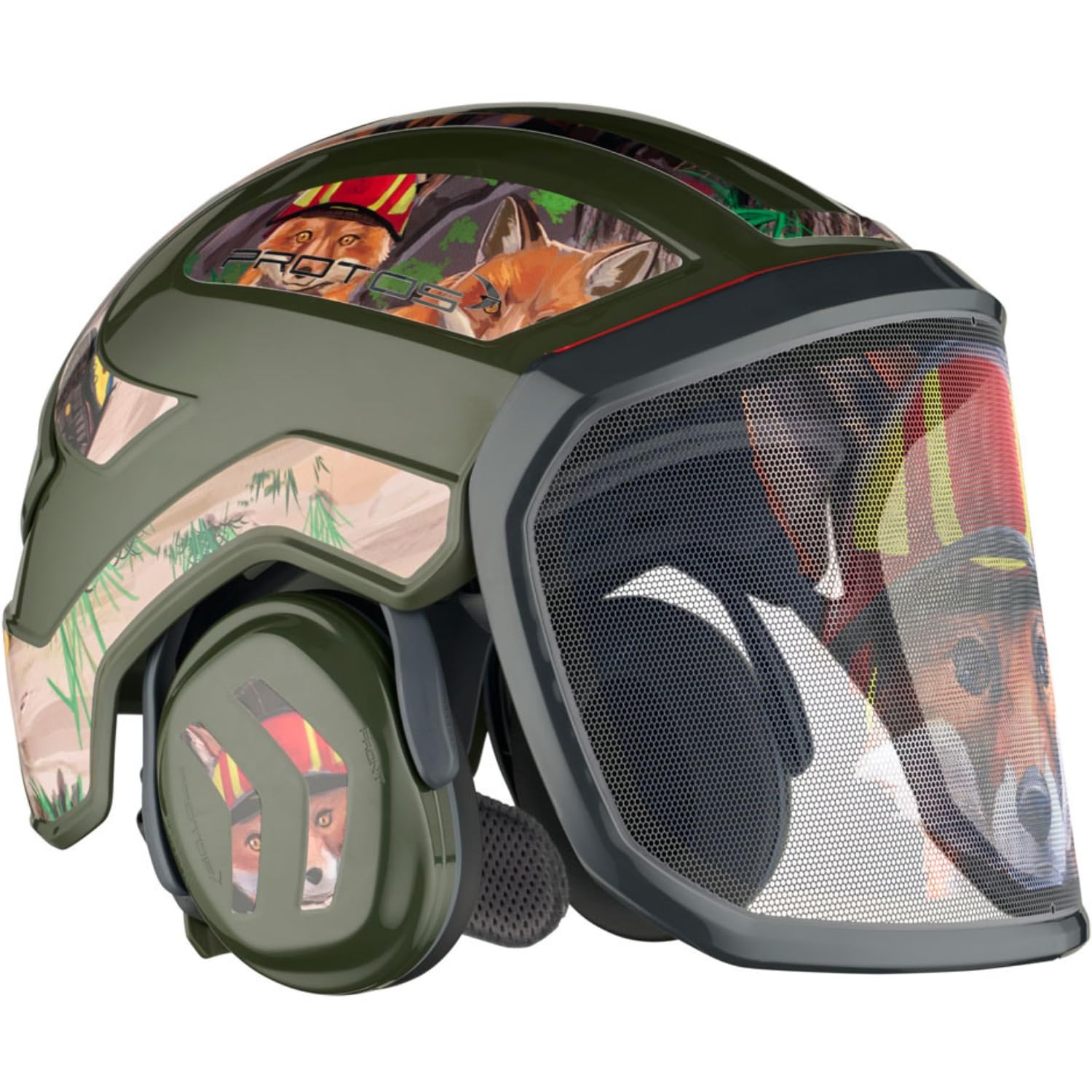 Integral Forest F39 Forsthelm WiffZack Edition – Premium Forstschutzhelm mit feinem Visier, integriertem Gehörschutz & Belüftung – KlimaAIR Komfort, KWF-geprüft