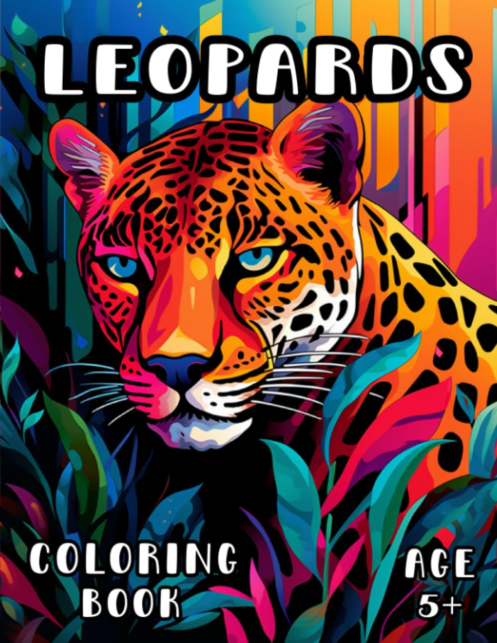Amazon.com: Leopard Coloring Book: Jungle Cat Coloring Book for Kids ...