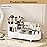 Rotating Vanity Organizer with Brush Holder, Large Spinning Makeup Skincare & Cosmetic Organizer, Countertop Perfume & Lotions Display Case (White)
