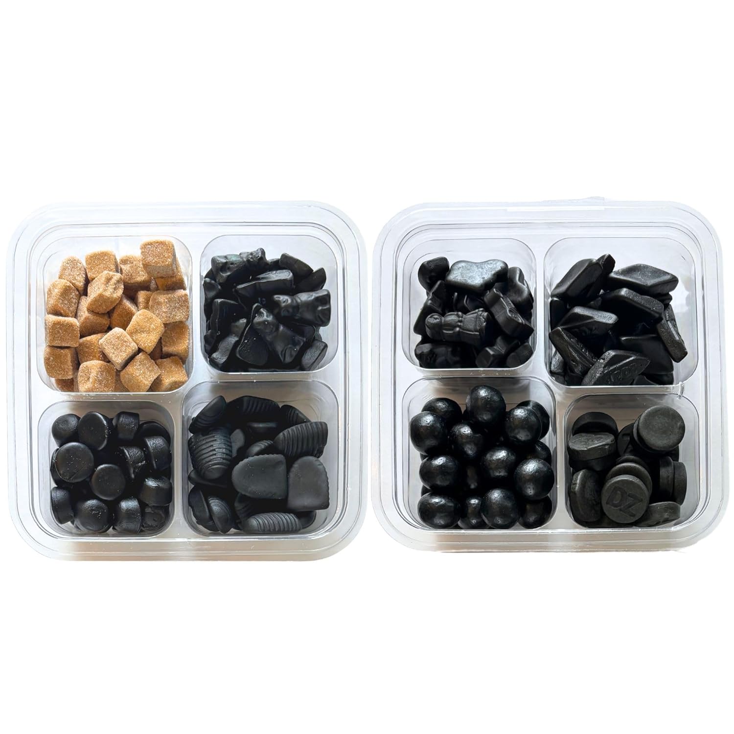 DeReuze Dutch Black Licorice Candy From the Netherlands 2 lbs Sweet and Salty Licorice Sampler Assortment Includes 8 Varieties: Griotten Coins Double Salt Drop and More