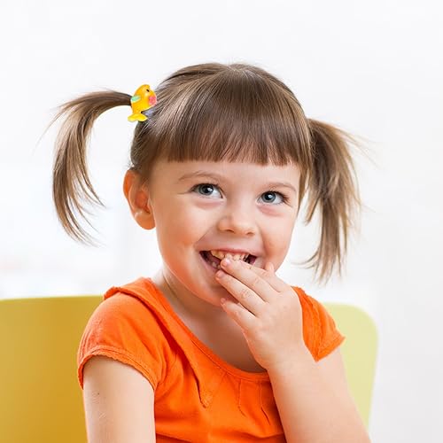 Miniatura 5 de 80 piezas (40 pares) de dibujos animados elásticos para niñas ligas para el cabello para la cabeza, cuerdas para coletas para niñas