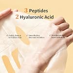 Masque visage raffermissant avec acide hyaluronique & Peptides, 10 Packs anti-rides, anti-âge, collagène, hydratant & Masque de feuille raffermissante : soins visage pour tous les types de peau