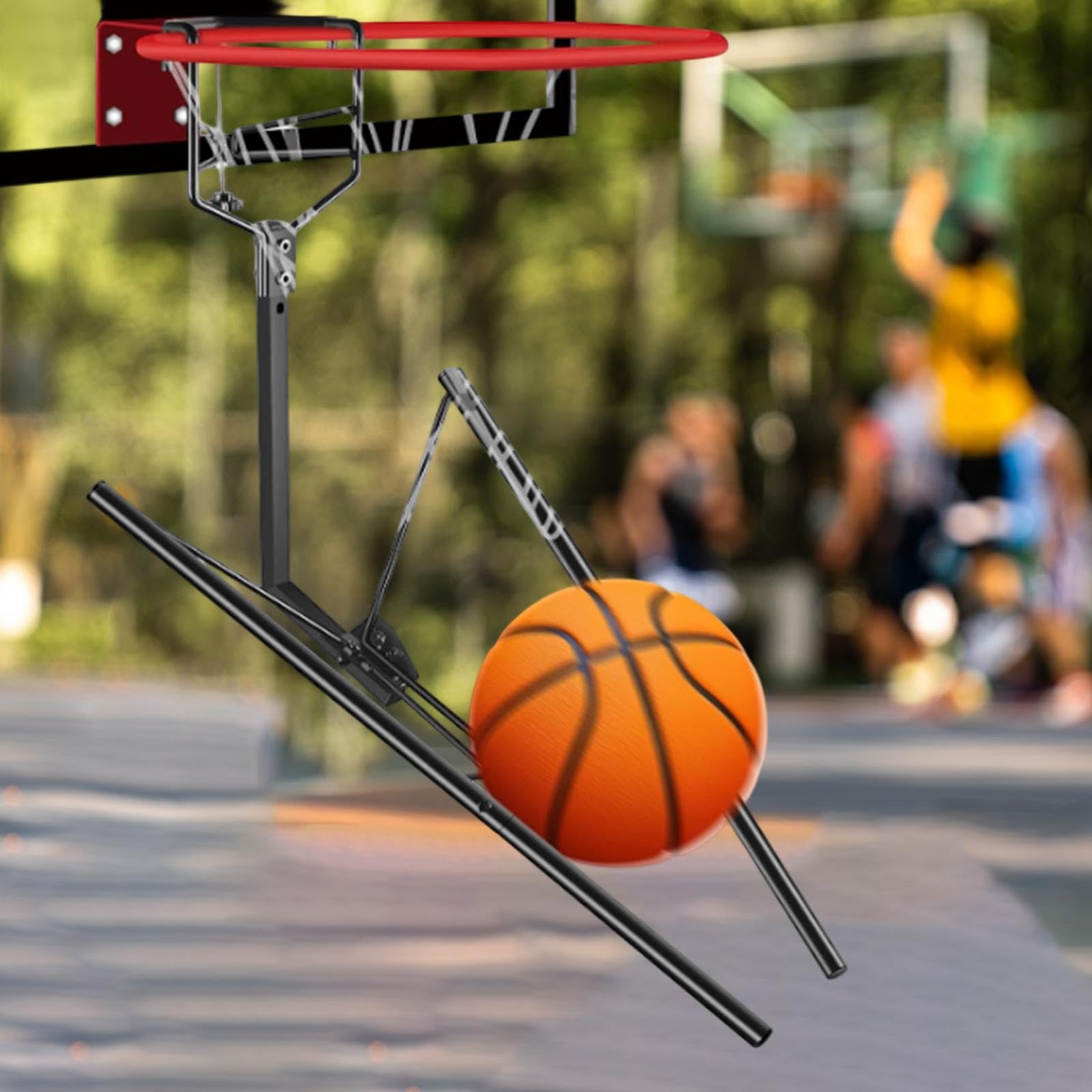 perfk Accessorio per Il Ritorno della Palla da Basket, Accessori per Interni ed Esterni, robusti Supporti per l'allenamento per l'allenamento di