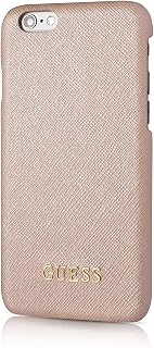 Guess guhcp6tro Tori Collection Carcasa rígida con Microfibra Interior y Logo de Metal para Apple iPhone 6/6s 11,9 cm (4,7 Pulgadas), Color Rosa