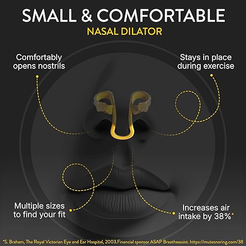 Miniatura 6 de Rhinomed Dilatador nasal de turbina para respiración atlética mejora el flujo de aire durante el ejercicio