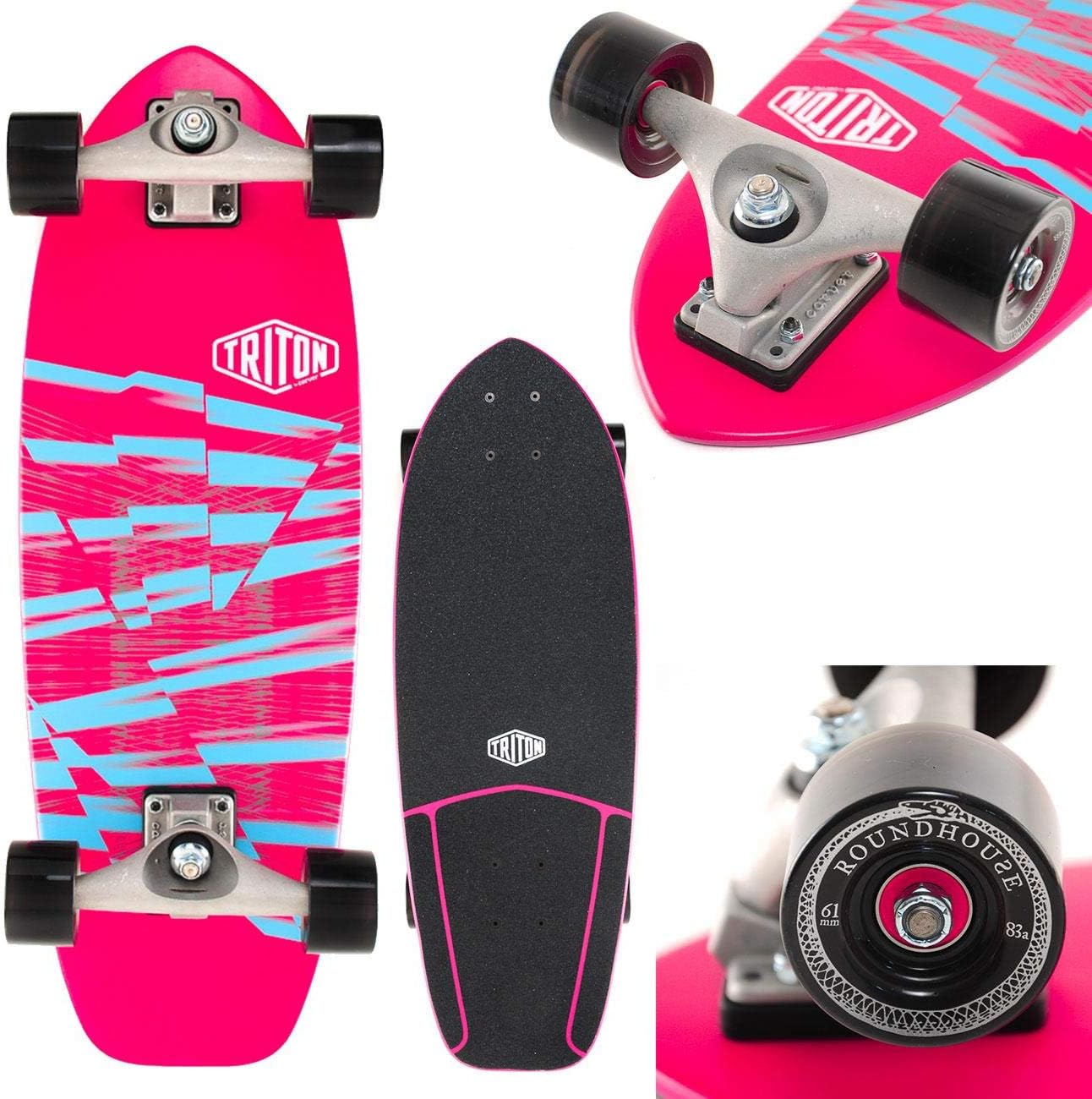 Carver Skateboards - Triton Argon C5 Complete Surf Skate Board - 26"