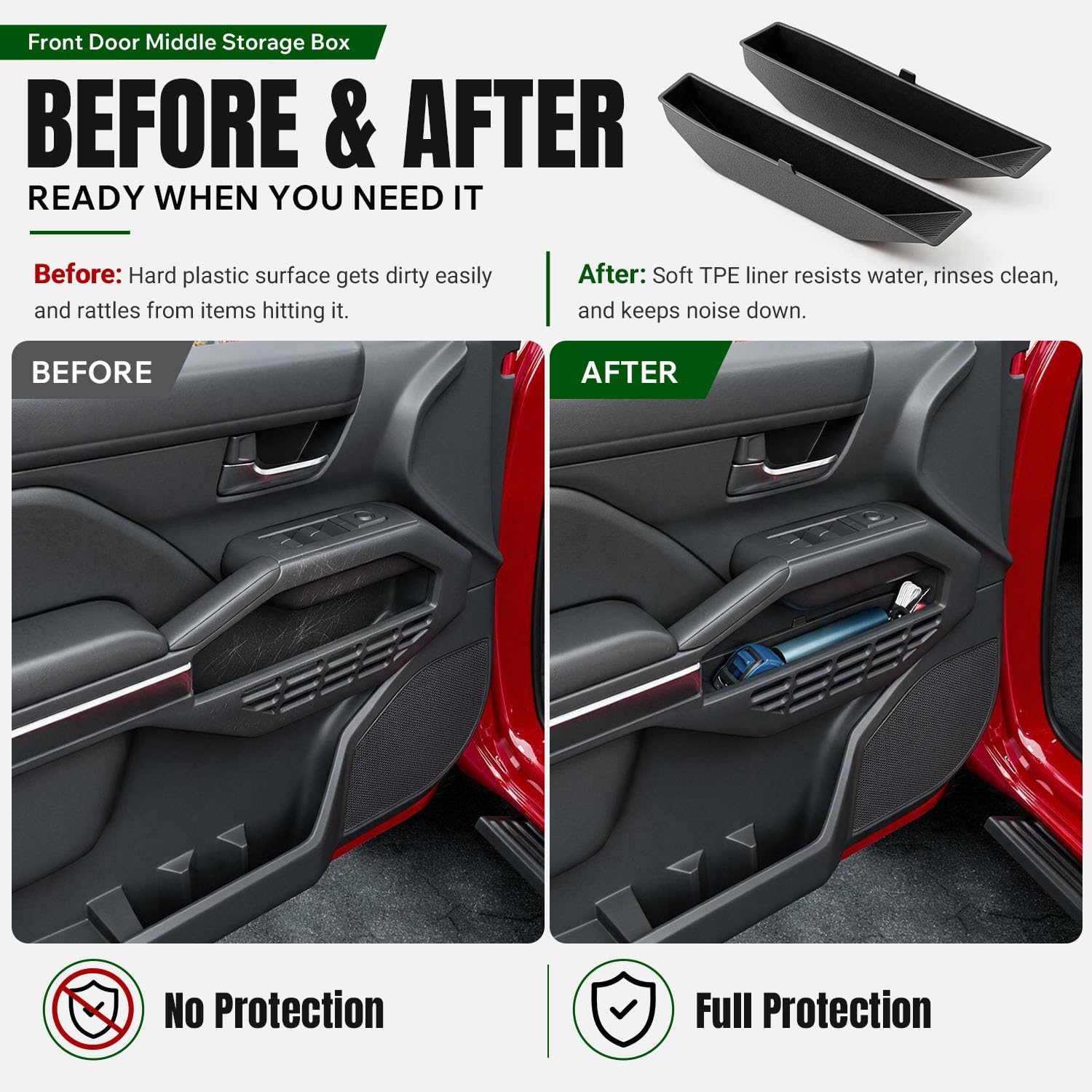 xipoqix Door Side Storage Box Compatible with 2024-2026 Toyota Tacoma image 4