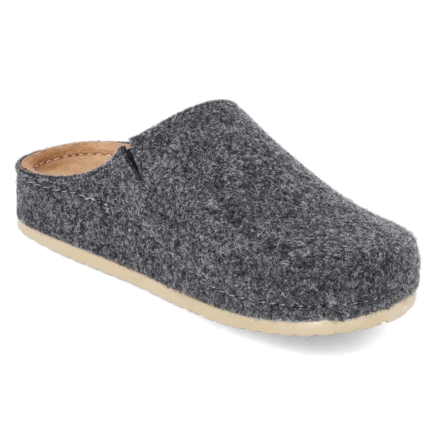 8125-21-923 DK.Grey - Sandalias de fieltro para mujer, color gris