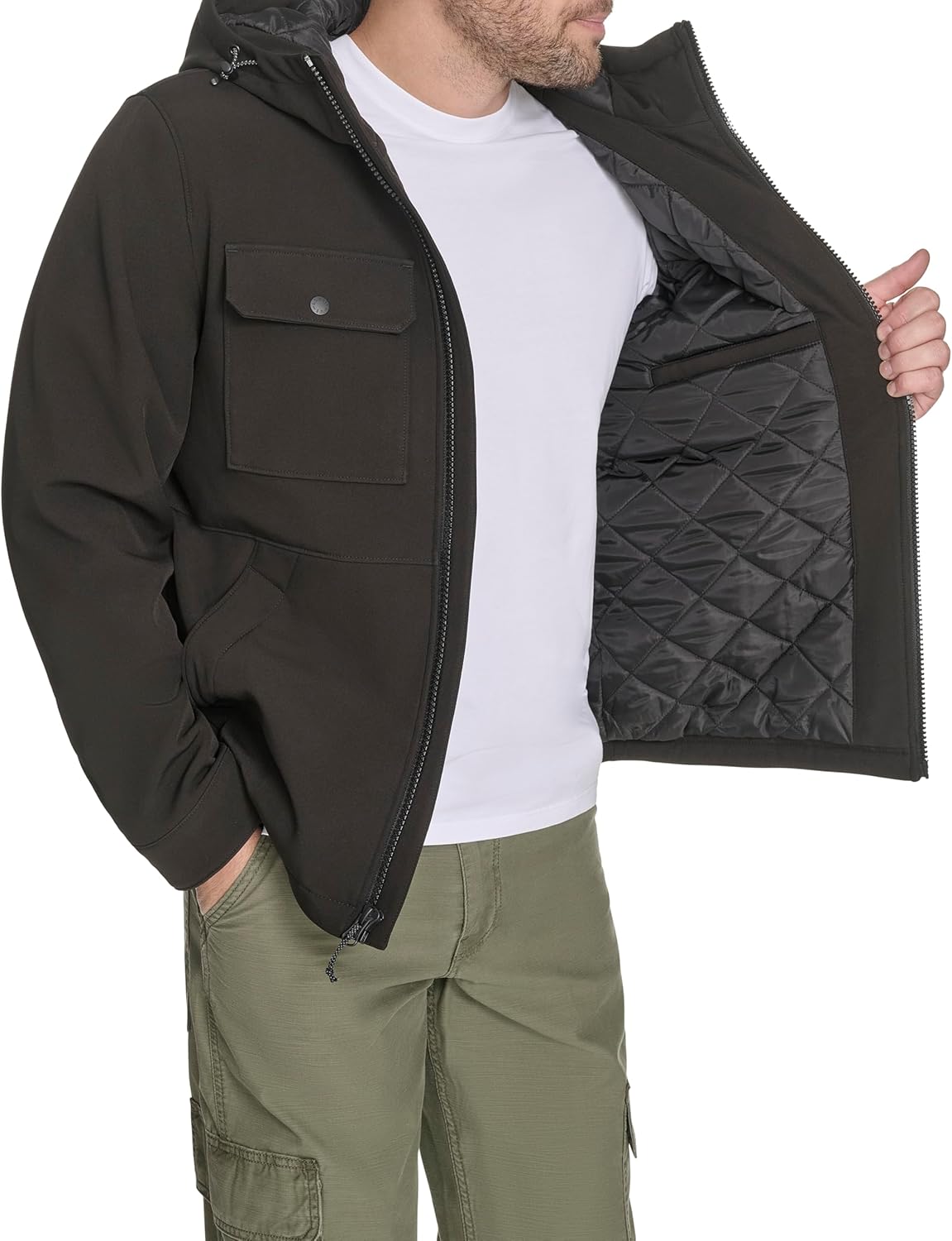 Levi's mens Ripstop Softshell Jacket With Hood - Image 6