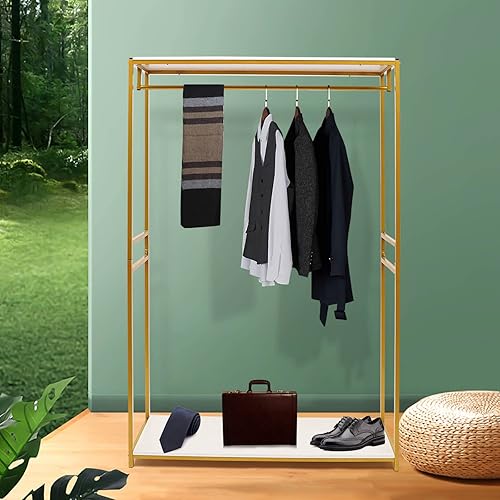 Miniatura 4 de Percheros de ropa modernos al por menor de alta resistencia,Estantes de almacenamiento de suspensión de tienda de ropa de metal,Estante de