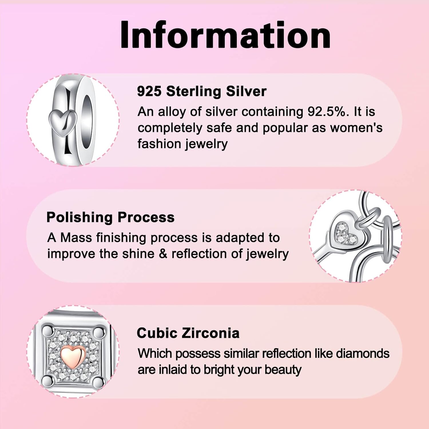 GOINEVA Sun Star Moon Elephant Sunflower Charm for Bracelet Necklace 925 Sterling Silver Charms Happy Birthday Charms for Women Jewelry Gift - Image 5