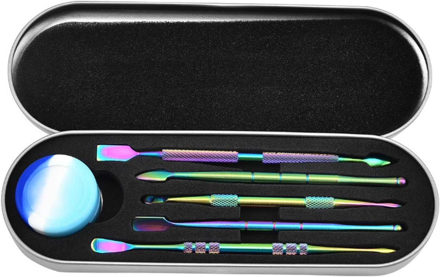 lamphle Nail Cuticle Pusher Labor Saving Clean Wax Oil Long Lasting Professional Metal Cuticle Remover Pusher Kit for Nail Salon Multicolor lamphle Nail Cuticle Pusher Labor Saving Clean Wax Oil Long Lasting Professional Metal Cuticle Remover Pusher Kit for Nail Salon Multicolor