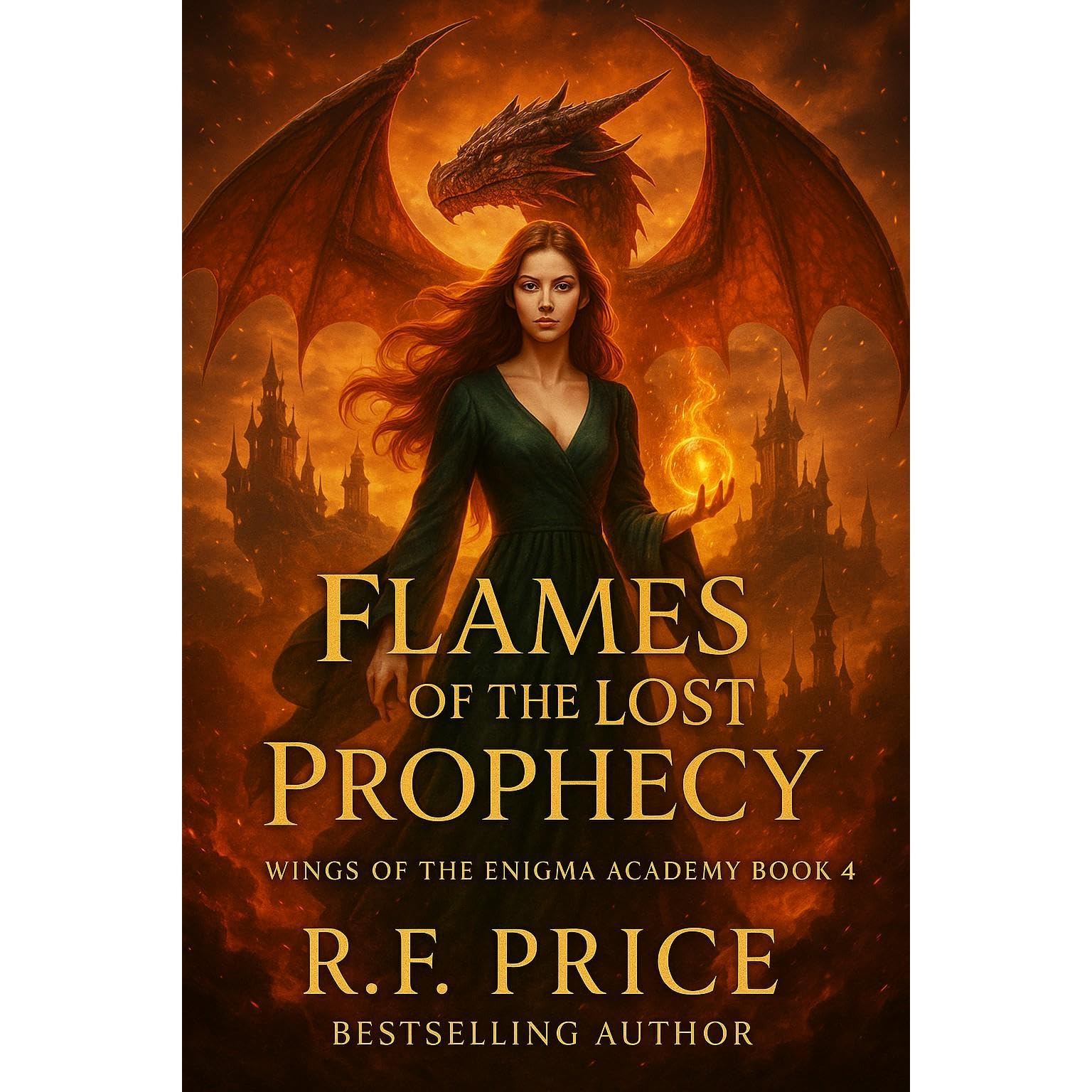 Flames of the Lost Prophecy: A Fantasy Academy Why-Choose Romance