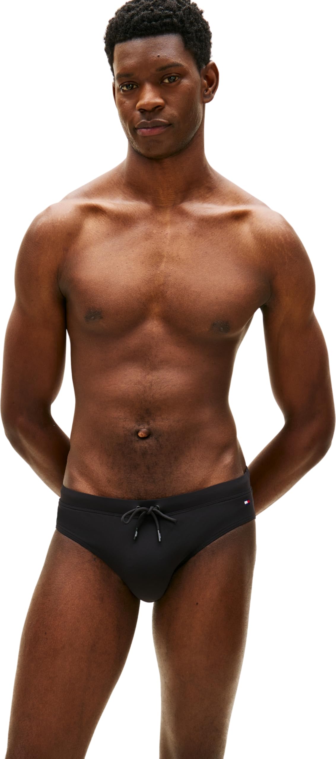 Tommy Hilfiger Essential Small Flag Swim Briefs - Black