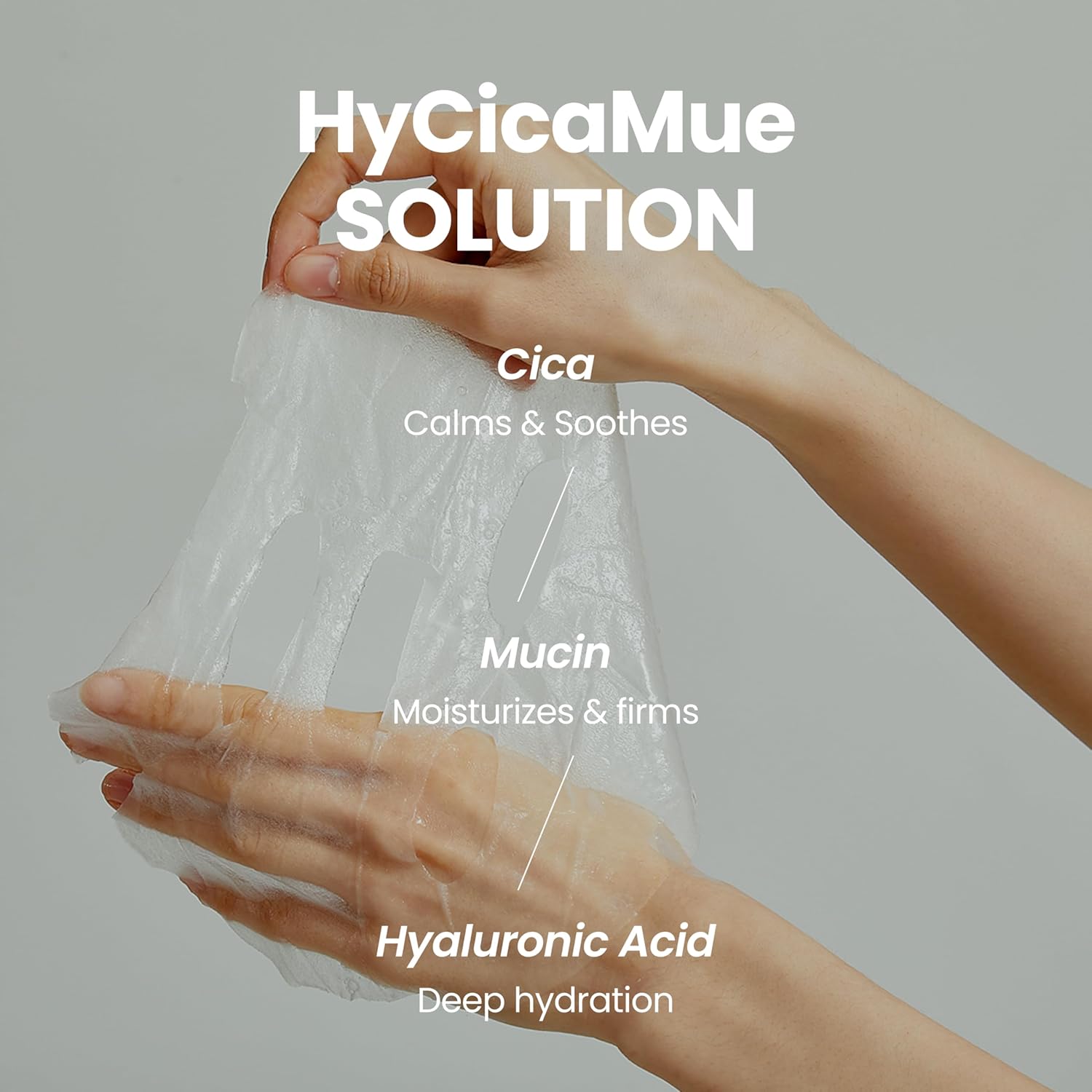 HyCicaMue Recovery Mask(10ea) | Soothing & Hydrating Sheet Masks for Sensitive Skin | Cica, Aloe Vera Leaf Extract, Hyaluronic Acid | Daily Calming & Moisture Barrier Care | Korean Face Mask - Image 4
