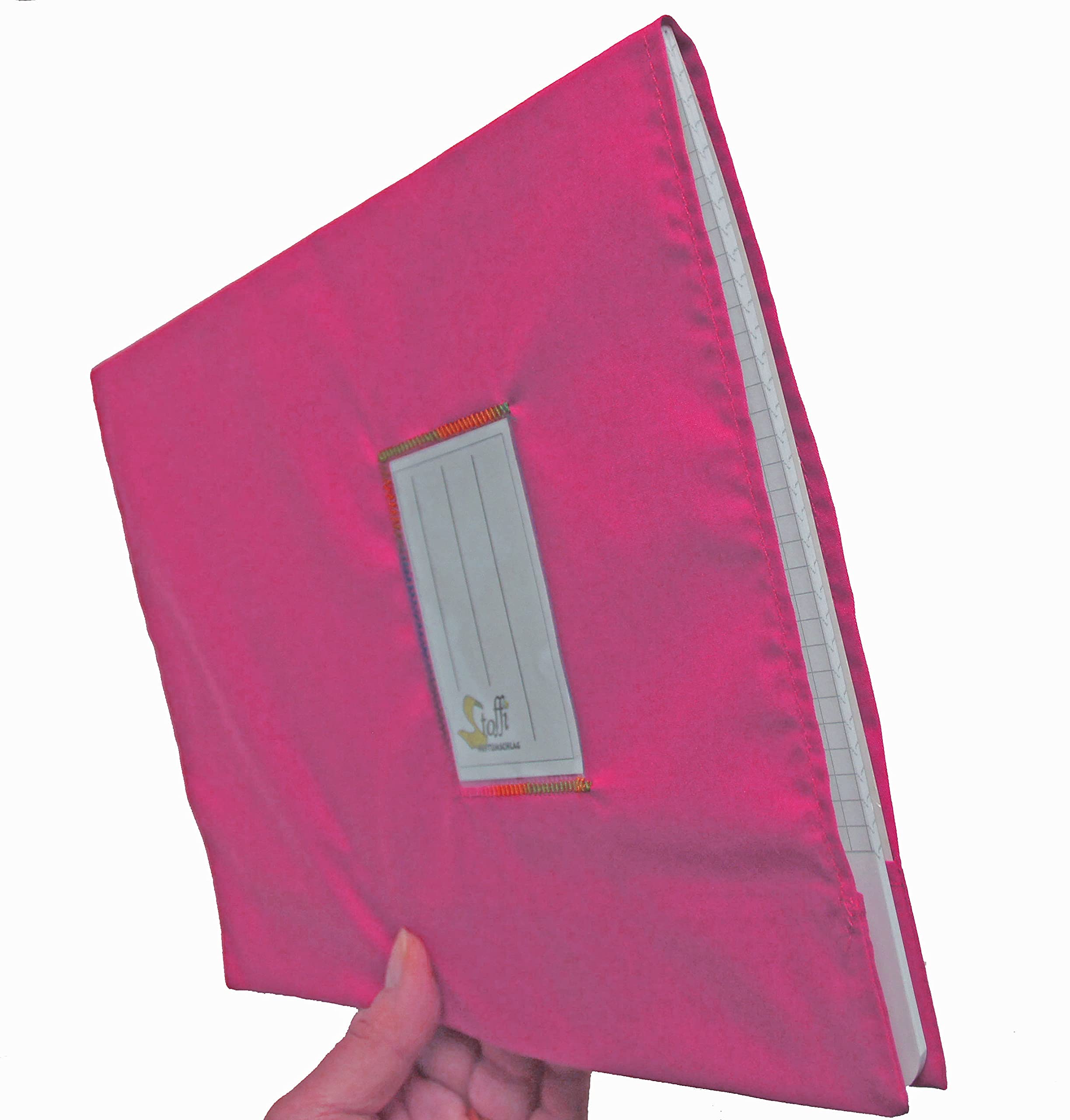 Heftschoner aus Stoff für Schulhefte Din A4 und Din A5, nachhaltig, handmade (Din A4, rosa)