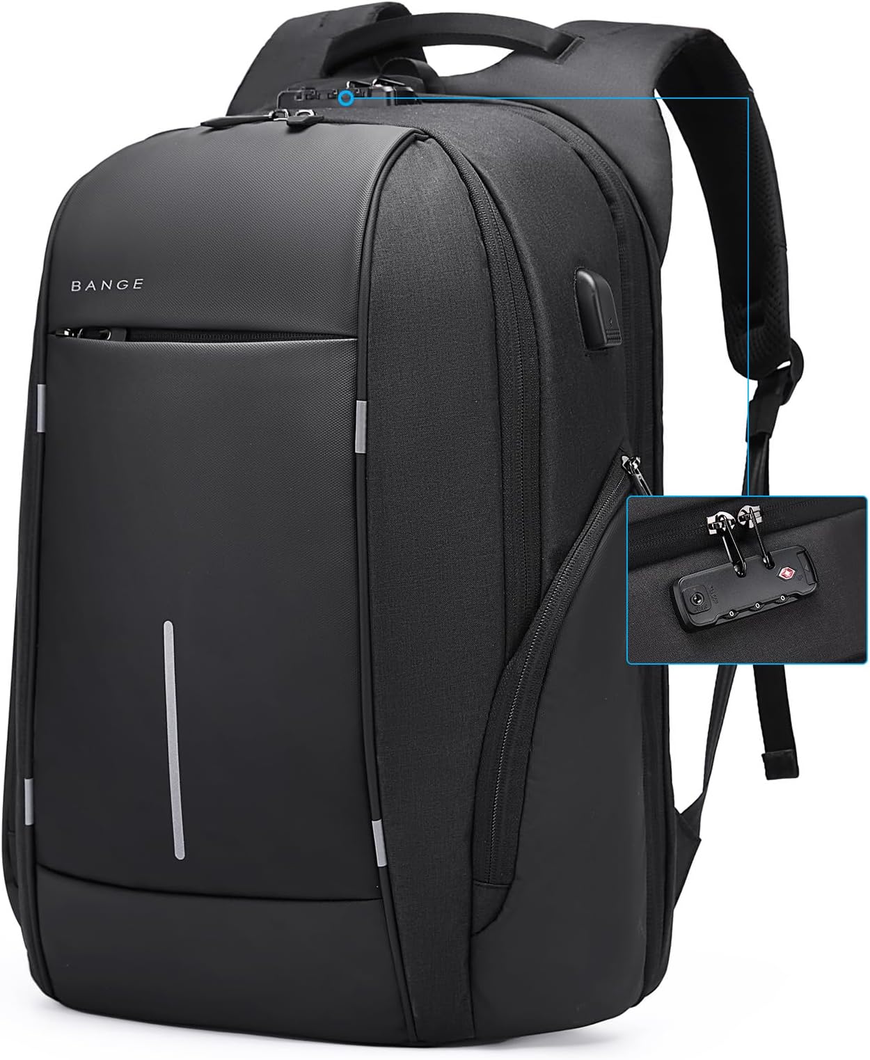 BANGE Travel Backpack for 15.6 Inch Notebook,Lightweight Work Backpacks for Men, Daily Fashion Backpack for Men and Women
