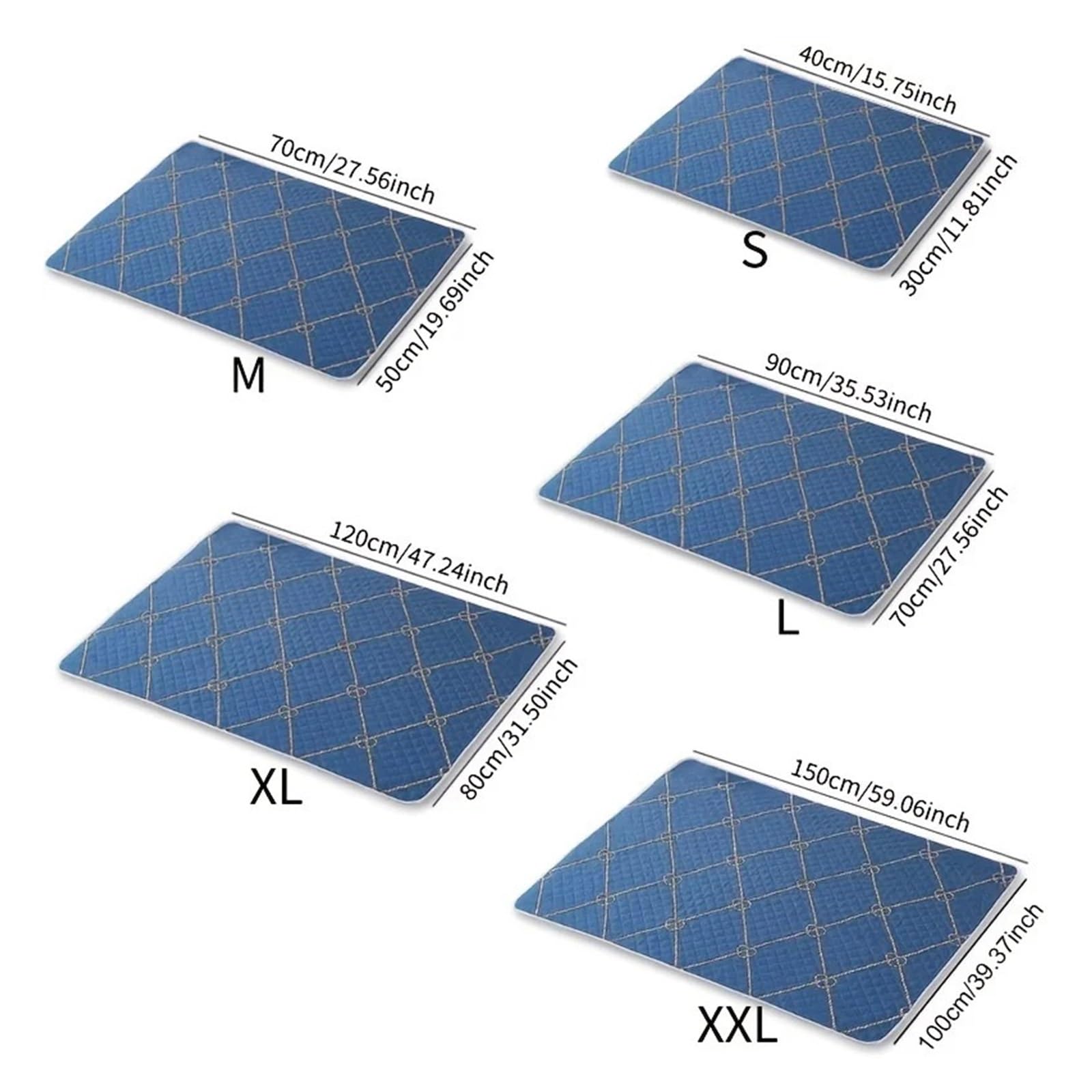 Almohadillas de orina lavables y reutilizables para perros para uso diario por perros, jaulas, picnics de jardín para todas las estaciones (2 unidades, 150 x 100 cm)