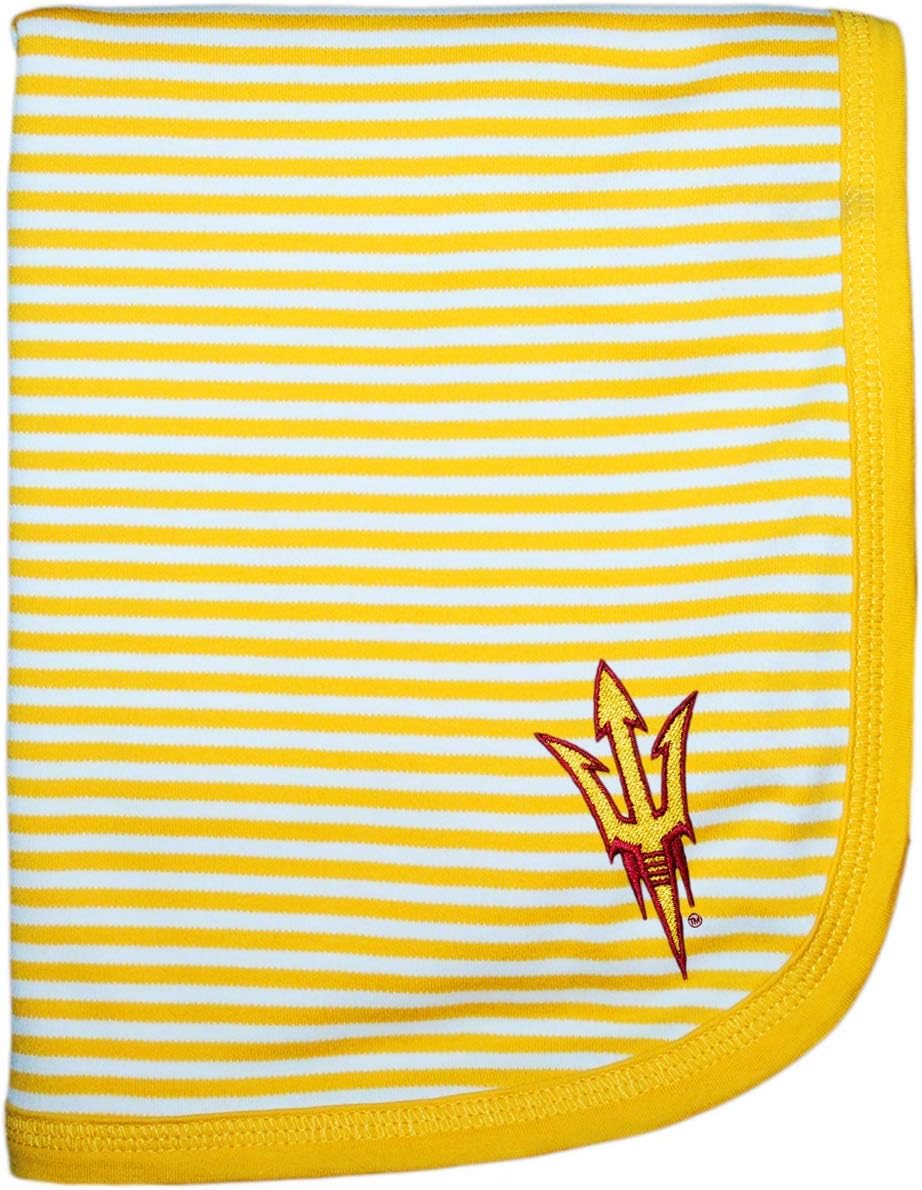 Creative Knitwear Georgia Tech Yellow Jackets Striped Baby and Toddler Blanket