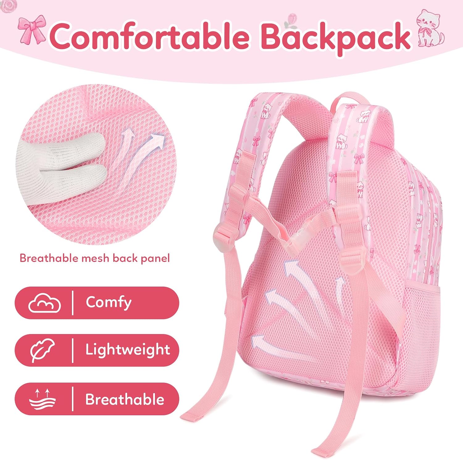 Octsky Cute Toddler Backpack Toddler Bag Unicorn Mini Travel Bag for Baby Girl image 5