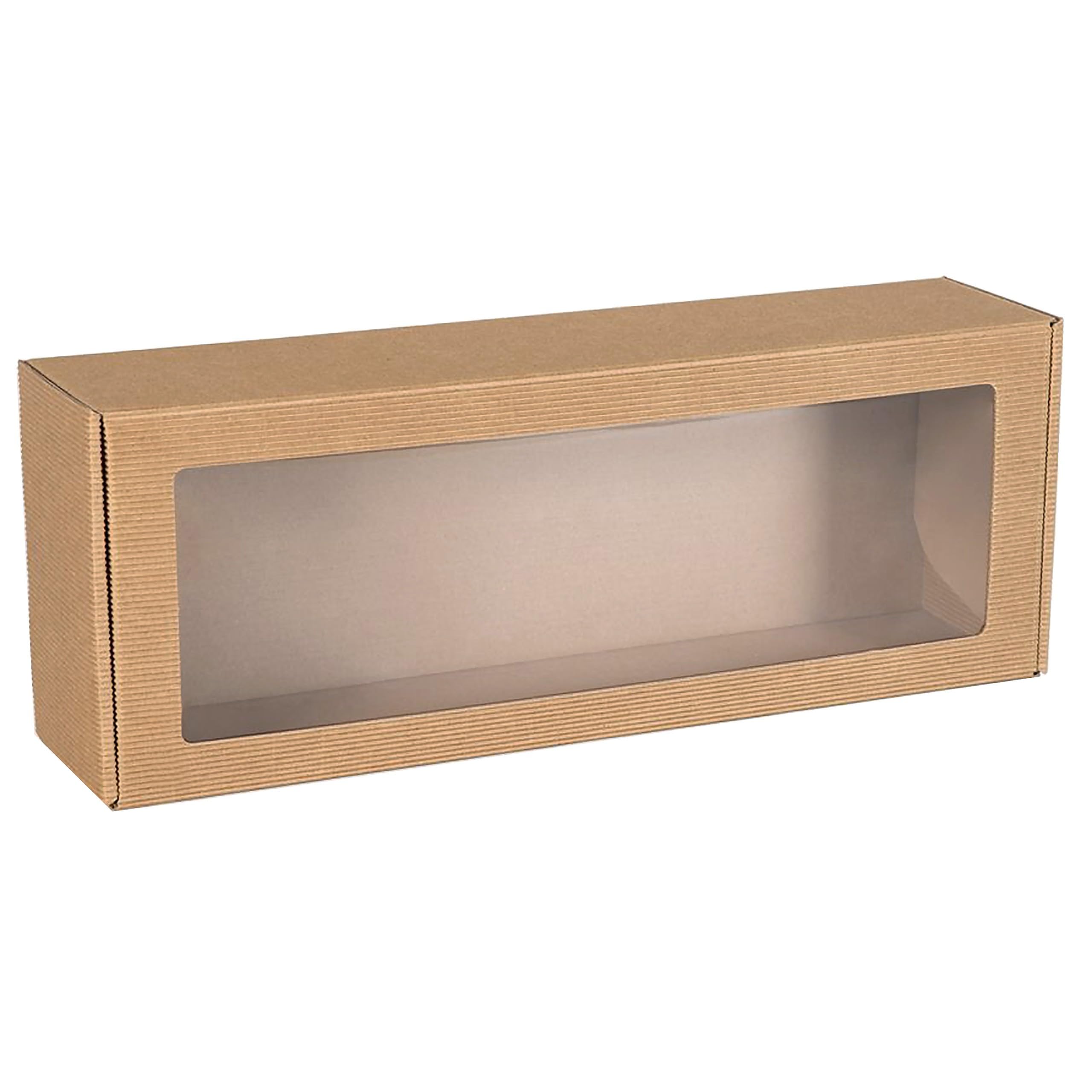 Rectangular design box with window, gift box 40x15x10 cm x1