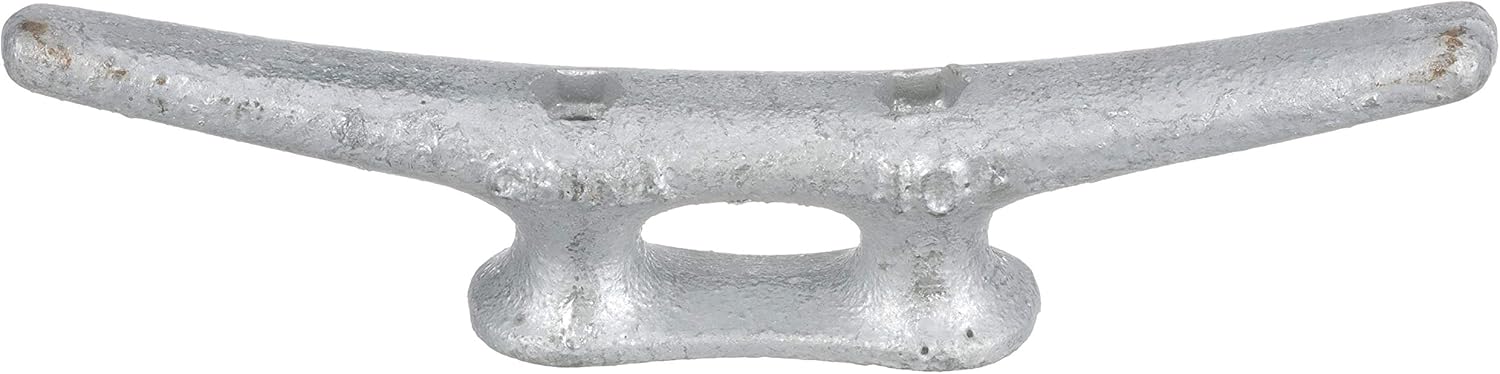 Seachoice Open Base Dock Cleat, Galvanized Gray Iron, 10 In. : Everything Else