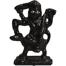 2.75" Iron Kaal Bhairav Idol with Dog | Mahakaal Fierce Form of Lord Shiva | Black Metal Bhairavnath Statue for Puja, Temple, Vastu, Home Decor & Protection Energy