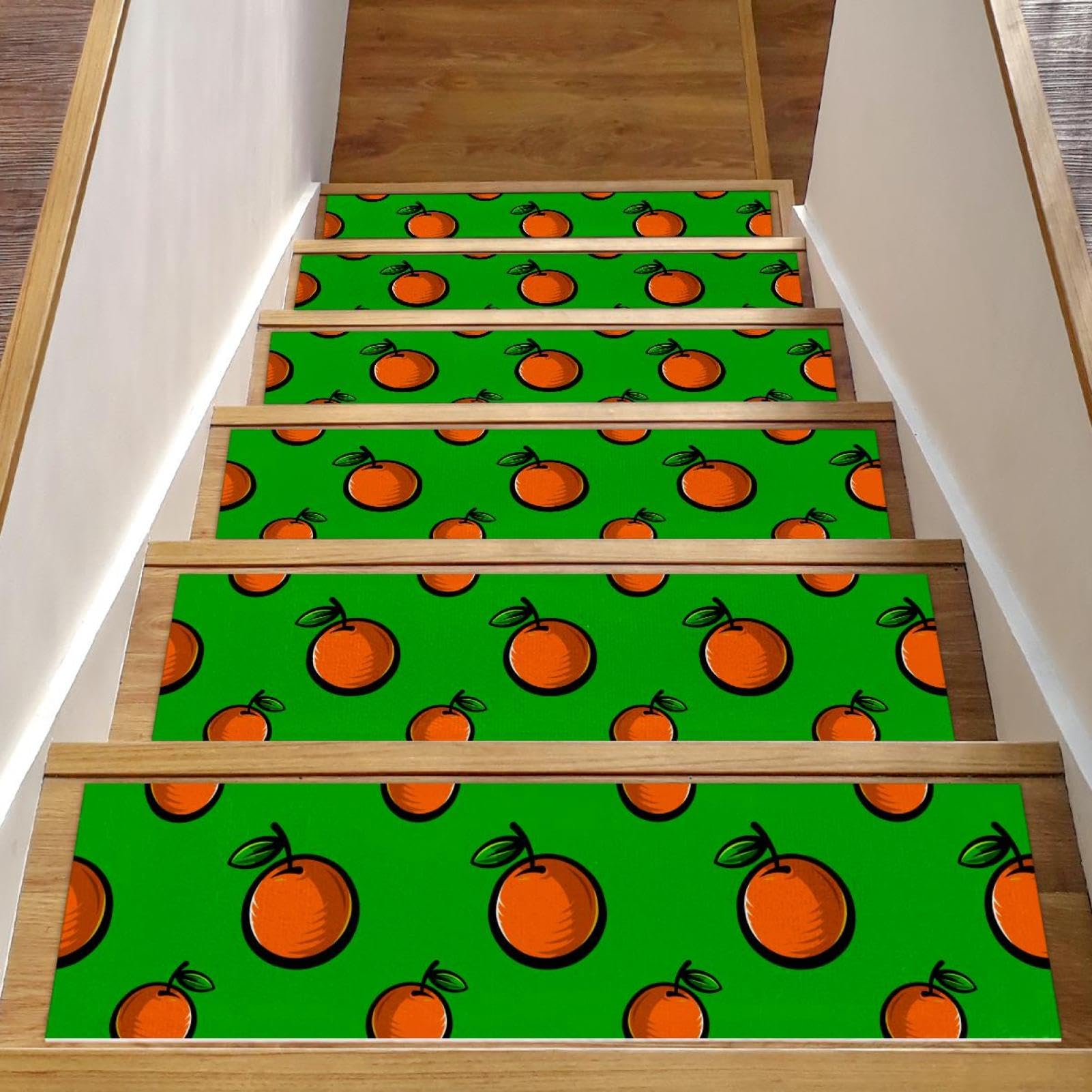 Alfombras antideslizantes de escalera 8x30 con base TPE para no resbalar en madera