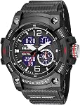 Mens Digital Watch Sport Watches for Men Outdoor Military Digital Analog Stopwatch Waterproof Multifunctional Mens Watch